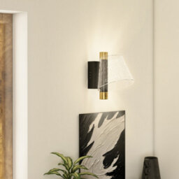 Homcom Led Wall Lamp 2 Pack, Modern Indoor Starry Wall Light, Black - thumbnail 7