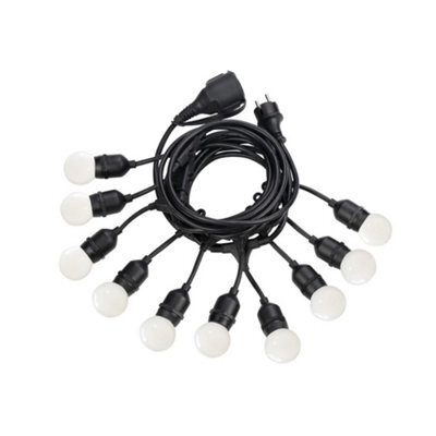 Ideal Lux Fiesta Outdoor Display Hanging Lights Black Ip44, E27