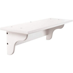 White Wall Mounted Wooden Book Shelf For Bedroom, Living Room, Office Or Hallway - Measures W46Cm X D16.5Cm X H14.5Cm - thumbnail 4