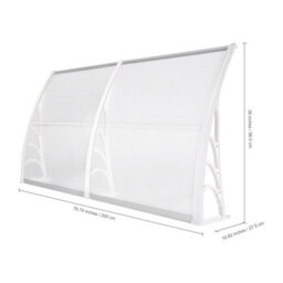 Door Canopy Awning Shelter Front Back Porch Shade Patio Roof Rain Cover Balcony - thumbnail 2