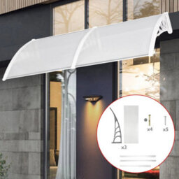 Door Canopy Awning Shelter Front Back Porch Shade Patio Roof Rain Cover Balcony - thumbnail 3