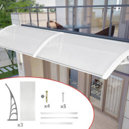 Door Canopy Awning Shelter Front Back Porch Shade Patio Roof Rain Cover Balcony - thumbnail 4