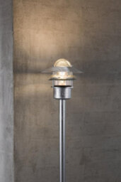 Nordlux Blok Outdoor Galvanized Steel Garden Post Coastal/marine Safe Silver,mains