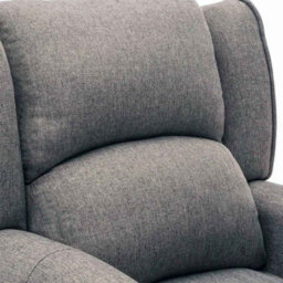 More4Homes Eaton Wing Back Fireside Herringbone Fabric Recliner Armchair Sofa Chair Reclining Cinema (Herringbone Grey) - thumbnail 5