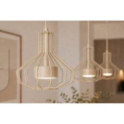 Luminosa Lighting Luminosa Axia Bar Pendant Ceiling Light Beige 3X Gx53 - thumbnail 3