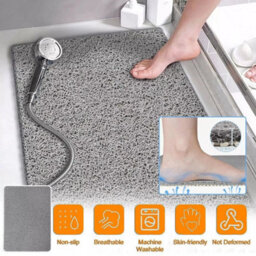 Loofah Shower Mat For Inside Shower Non-Slip Anti Mould Pvc Bath Mat Quick Dry 40X60Cm - thumbnail 3