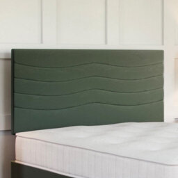 Divan Base Direct Plush Emerald Green Ottoman Divan 3Ft Single Side Lift Ottoman + Sandringham Strutted Headboard - thumbnail 3