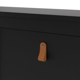 Furniture To Go Barcelona Shoe Cabinet 4 Compartments In Matt Black - thumbnail 7
