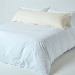 Homescapes Cream Egyptian Cotton Housewife Body Pillowcase 200 Tc - thumbnail 2