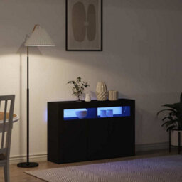 Vidaxl Sideboard Black 116 X 30 X 75 Cm Engineered Wood - thumbnail 5