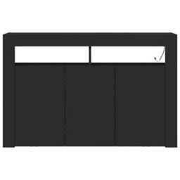 Vidaxl Sideboard Black 116 X 30 X 75 Cm Engineered Wood - thumbnail 7