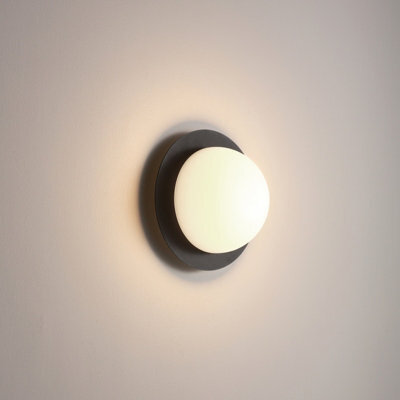 Ultra Beam Lighting Ultrabeam Round Black Indoor Led Wall Light 4 Watt Led 400 Lumen Diameter 200mmmm - image 1