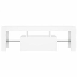 Berkfield Tv Cabinet With Led Lights White 120X35X40 Cm - thumbnail 5