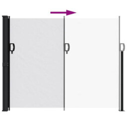 Berkfield Retractable Side Awning White 160X300 Cm - thumbnail 5