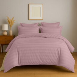 Aspire Homeware Peach Duvet Cover Set, Reversible Modern Bedding Set, Super King (L)220Cm X (W)260Cm - thumbnail 1