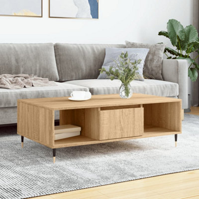 Berkfield Coffee Table Sonoma Oak 104X60X35 Cm Engineered Wood - image 1