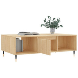 Berkfield Coffee Table Sonoma Oak 104X60X35 Cm Engineered Wood - thumbnail 4