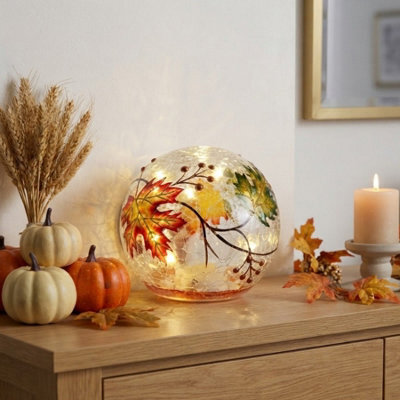 Garden Greatness Welcome Autumn Leaf Led Light Up Orb - image 1