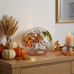 Garden Greatness Welcome Autumn Leaf Led Light Up Orb - thumbnail 2