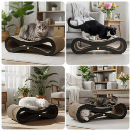 Skylos Cat Scratching Board And Lounge Bed Cardboard Scratcher For Cats - thumbnail 8