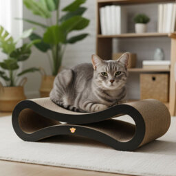 Skylos Cat Scratching Board And Lounge Bed Cardboard Scratcher For Cats - thumbnail 1