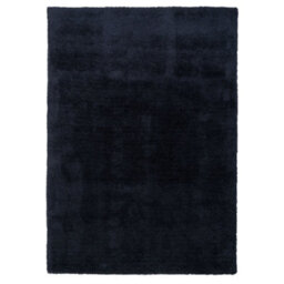 Loomed Navy Blue Luxury Plush Soft Pile Living Area Rug 120Cm X 170Cm - thumbnail 1