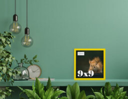 9X9 Yellow Picture Frame (22.9 X 22.9Cm) Poster, Photo, Artwork, Gallery Wall Or Print - thumbnail 2