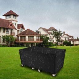 Furniture One 420D Oxford Fabric Patio Set Cover Rectangular Sofa Set Cover Black 232X162X80Cm - thumbnail 4