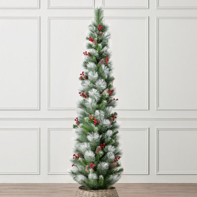 Christow Slim Artificial Snow Cone Berry Tree - image 1