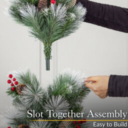 Christow Slim Artificial Snow Cone Berry Tree - thumbnail 6