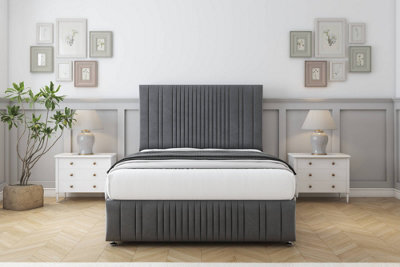 "Sloomy Kingsley Armour Coniston Divan Bed Set 2 Drawers Left Side - 26"" Strutted  & 12"" Footboard 3' Single" - image 1