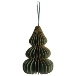Beliani Set Of 19 Christmas Tree Ornaments Orkla Paper Green - thumbnail 4