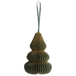 Beliani Set Of 19 Christmas Tree Ornaments Orkla Paper Green - thumbnail 5