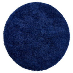 Bravich Navy Thick Shaggy Circle Rug - California - 150Cm - thumbnail 2