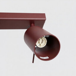Luminosa Lighting Luminosa Ring Twin Ceiling Spotlight Burgundy 2X Gu10 - thumbnail 5