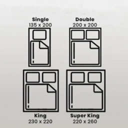 Oxford Homeware 10.5 Tog King Duvet 230X220 Cm Hollowfibre Medium-Weight Quilt Breathable Anti-Allergy Structure - thumbnail 6