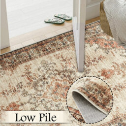 Bedlooms Timeless Cashmere Rug 60X220Cm, Vintage Floral Medallion, Anti-Slip, Stain Resistant, Soft Long Hallway Runner - thumbnail 3
