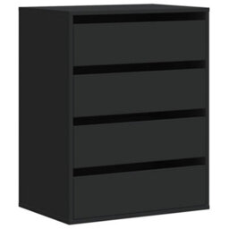 Vidaxl Corner Chest Of Drawers Black 60X41X76 Cm Engineered Wood - thumbnail 2