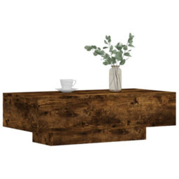 Berkfield Coffee Table Smoked Oak 100X49.5X31 Cm Engineered Wood - thumbnail 3