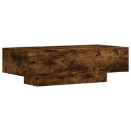 Berkfield Coffee Table Smoked Oak 100X49.5X31 Cm Engineered Wood - thumbnail 2