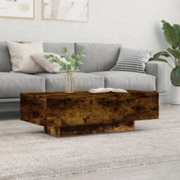 Berkfield Coffee Table Smoked Oak 100X49.5X31 Cm Engineered Wood - thumbnail 1