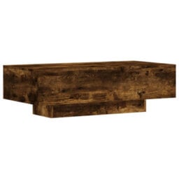 Berkfield Coffee Table Smoked Oak 100X49.5X31 Cm Engineered Wood - thumbnail 6