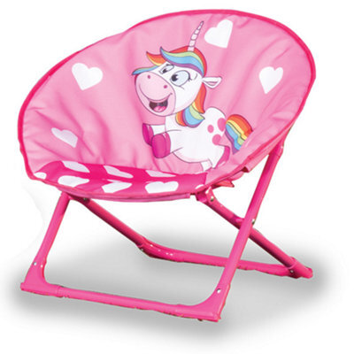 Quest Kids Unicorn Moon Chair Folding Camping Seat - image 1