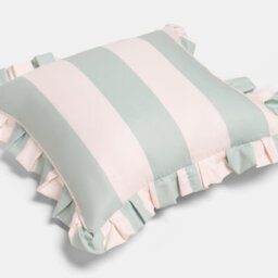 Ohs 2 X Stripe Garden Cushion Covers Outdoor Water Resistant - Sage/cream - thumbnail 4