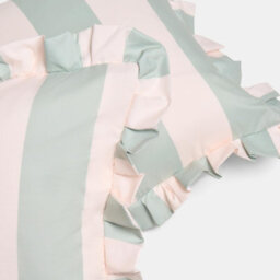 Ohs 2 X Stripe Garden Cushion Covers Outdoor Water Resistant - Sage/cream - thumbnail 6