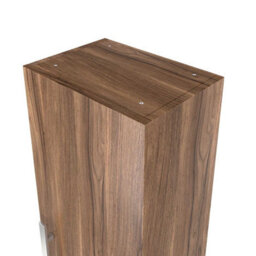 Sundaze Walnut 1200mm Bathroom Wall Mounted Tall Storage Unit Cupboard Cabinet - thumbnail 3