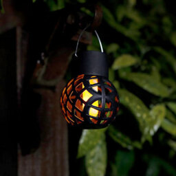 Gardenwize Pack Of 6 Solar Powered Led Hanging Dancing Flame Lantern Garden Decorative Lights - thumbnail 3