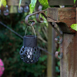 Gardenwize Pack Of 6 Solar Powered Led Hanging Dancing Flame Lantern Garden Decorative Lights - thumbnail 4