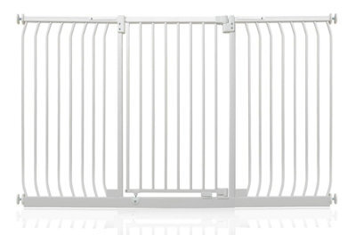 Safetots Extra Tall Elite Safety Gate, 179Cm - 188Cm, Matt White, Extra Tall 96.8Cm In Height, Pressure Fit Stair Gate - image 1