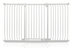 Safetots Extra Tall Elite Safety Gate, 179Cm - 188Cm, Matt White, Extra Tall 96.8Cm In Height, Pressure Fit Stair Gate - thumbnail 1